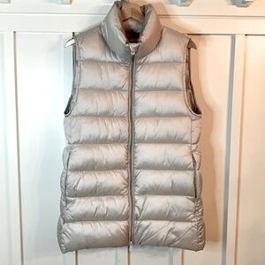 NWOT Save the Duck eco-Friendly Champagne Color long Puffer Vest